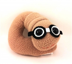 Bookworm Designer Plush Worm Figure by Flaky Friends Toys