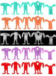 5 FULL SETS OF 5 COLORS BunnyWith Mini Figures by Alex Pardee