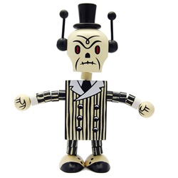 Gama-Go Deathbot Undertaker Wooden Figure by Tim Biskup