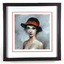 Grey Portrait Framed Print Signed & Numbered by Esao Andrews