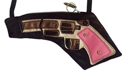 Pink Smyth Gunslinger Handgun Bag w/ Bullet Zipper Pull
