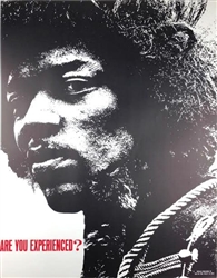 Jimi Hendrix Are You Experienced B&W Portrait Impulse Publishing Poster
