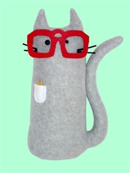 Kitty Go Nerdy Grey & Red Edition
