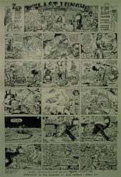 Last Lunch Show Poster - Victor Moscow, Robert Crumb, Gilbert Shelton, Robert Williams, S. Clay Wilson, and Spain Rodriguez