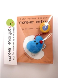 Blue Monster Embryo Designer Plush by Tiny Oyster Labs