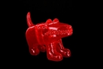 Mr. Rouge Clear Red Waodog Kaiju Vinyl Toy Figure By Waotoyz