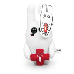 Nuddy 'The Naked Rabbit' Limited Edition Designer Plush Figure by Bytedust