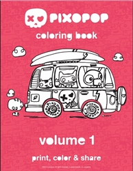 Pixopop Coloring Book Vol. 1 by Ali Sabet