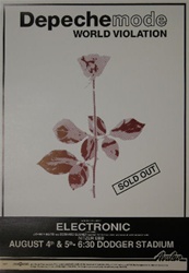 Depeche Mode World Violation Concert Poster