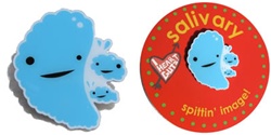 Salivary Gland Lapel Pin - Spittin' Image!