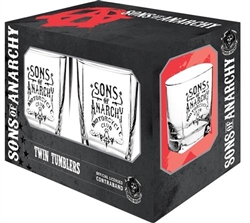 Sons Of Anarchy Twin Tumblers Glass Set Of 2 Barware