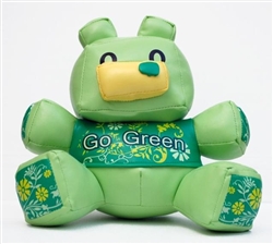 GREEN Tou Tou Teddy Figure by Joe Kwong/Atomic Monkey