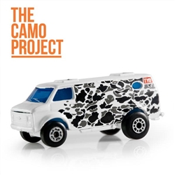 The Camo Project  + TYO Graffiti Art 1:64 Scale Diecast Matchbox Mini Van Figure